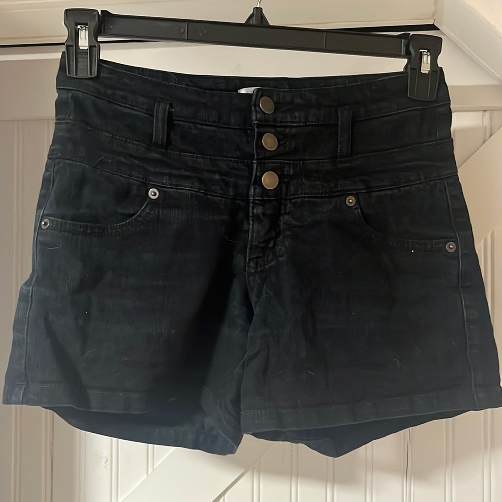 Xhilaration black jean denim shorts.